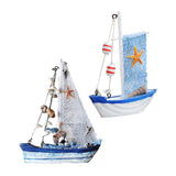 Maxbell 2Pieces Mediterranean Nautical Tropical Fishing Net Sailing Home Ornament