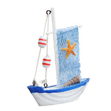 Maxbell 2Pieces Mediterranean Nautical Tropical Fishing Net Sailing Home Ornament