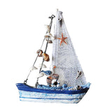 Maxbell 2Pieces Mediterranean Nautical Tropical Fishing Net Sailing Home Ornament