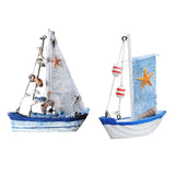 Maxbell 2Pieces Mediterranean Nautical Tropical Fishing Net Sailing Home Ornament