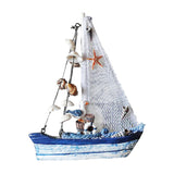 Maxbell 2Pieces Mediterranean Nautical Tropical Fishing Net Sailing Home Ornament