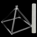 Maxbell Quartz Crystal Singing Pyramid C Note Root Chakra for Relaxation Prayer 6inch+Suede Mallet High quality