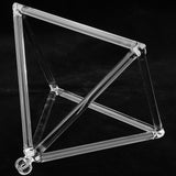 Maxbell Quartz Crystal Singing Pyramid C Note Root Chakra for Relaxation Prayer 6inch+Suede Mallet High quality