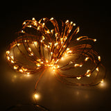 Maxbell 2pcs 100 LED String Battery Operated Copper Wire Fairy Lights Xmas Party 10m