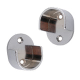 Maxbell Metal Curtain Pole Recess Brackets Curtain Rail Support for 25mm Curtain Rod