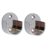 Maxbell Metal Curtain Pole Recess Brackets Curtain Rail Support for 25mm Curtain Rod