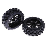 Maxbell RC 1:10 Racing Car Tires Black Wheel Rim for HSP HPI Rock Crawler Parts Pack of 4