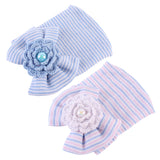 Maxbell 2 Pieces Newborn Baby Bowknot Beanie Hat Soft Hospital Cap 0-6 Months