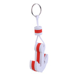 Maxbell 5x Boating Sea Fishing Water Floating Keychain Key Ring- Anchor Shape White