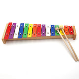 Maxbell 8-notes Chromatic Diatonic Handbells Set with 15-notes Xylophone Kids Gift