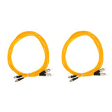 Maxbell 3 pieces 3meter Singlemode Double Core Fiber Optic Jumper Cable FC to FC Yellow