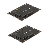 Maxbell 2 pieces mSATA/M.2 2242/2260/2280(NGFF)to SATA HDD/SSD Adapter Converter Cards Board