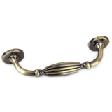 Maxbell Antique Brass Drawer Pull Knob Kitchen Cupboard Cabinet Door Handles With Mounting Screw Decor 96mm