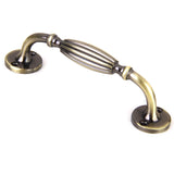 Maxbell Antique Brass Drawer Pull Knob Kitchen Cupboard Cabinet Door Handles With Mounting Screw Decor 96mm