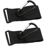 Maxbell Baby Infant Stroller Hook Shopping Bag Holder Pram Hanger Accessory Black Pack Of 2PCS