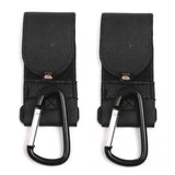 Maxbell Baby Infant Stroller Hook Shopping Bag Holder Pram Hanger Accessory Black Pack Of 2PCS