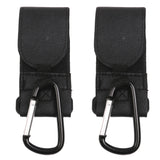 Maxbell Baby Infant Stroller Hook Shopping Bag Holder Pram Hanger Accessory Black Pack Of 2PCS