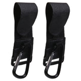 Maxbell Baby Infant Stroller Hook Shopping Bag Holder Pram Hanger Accessory Black Pack Of 2PCS