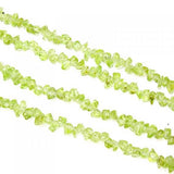 Maxbell Fashionable 4-6mm Peridot Chips Gemstone Loose Beads Strand 34-36 Inch for Necklace Bracelet DIY Jewelry Making