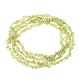 Maxbell Fashionable 4-6mm Peridot Chips Gemstone Loose Beads Strand 34-36 Inch for Necklace Bracelet DIY Jewelry Making