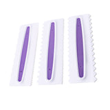 Maxbell 4pcs Fondant Cream Scraper Craft Cake Decorating Kitchen Supply for Gum Paste 23x7.5x1cm