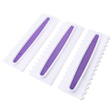 Maxbell 4pcs Fondant Cream Scraper Craft Cake Decorating Kitchen Supply for Gum Paste 23x7.5x1cm