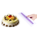 Maxbell 4pcs Fondant Cream Scraper Craft Cake Decorating Kitchen Supply for Gum Paste 23x7.5x1cm