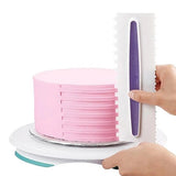 Maxbell 4pcs Fondant Cream Scraper Craft Cake Decorating Kitchen Supply for Gum Paste 23x7.5x1cm