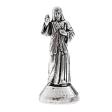 Maxbell 5 Pieces Mini Jesus Statues Alloy Figurines for Chapel Home Decoration 1.96'' Silver