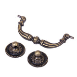 Maxbell Fashionable Antique Brass Home Kitchen Cabinet Door Window Drawer Wardrobe Handle with 2 Mounting Screws