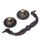 Maxbell Fashionable Antique Brass Home Kitchen Cabinet Door Window Drawer Wardrobe Handle with 2 Mounting Screws