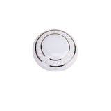 Maxbell Zinc Alloy Ceramic Home Bedroom Door Knob Wardrobe Cabinet Cupboard Drawer Pull Handle White + 1 Screw