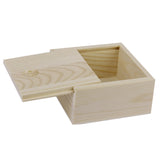 Maxbell Wooden Jewelry Bracelet Soap Case Storage Box Holder Organiser Craft Supplies Burlywood 3.3 x 3.3 x 1.6inch