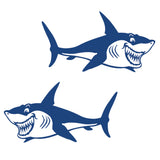 Maxbell 4 Pieces Shark + Shark Teeth Decals Stickers Kayak Fishing Boat Car Graphics