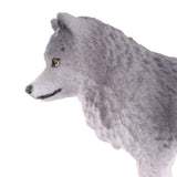 Maxbell Lifelike Cute Nature Wild Animal Model Figurine Action Figures Kids Playset Toy Gray Wolf