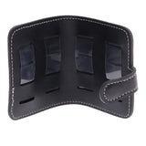 Maxbell Black Guitar Pick Holder Case with 10 Pieces Wool Felt Picks Set