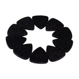 Maxbell Black Guitar Pick Holder Case with 10 Pieces Wool Felt Picks Set