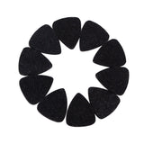 Maxbell Black Guitar Pick Holder Case with 10 Pieces Wool Felt Picks Set