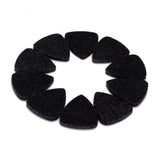 Maxbell Black Guitar Pick Holder Case with 10 Pieces Wool Felt Picks Set