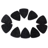 Maxbell Black Guitar Pick Holder Case with 10 Pieces Wool Felt Picks Set
