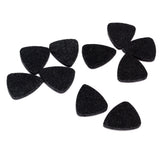 Maxbell Black Guitar Pick Holder Case with 10 Pieces Wool Felt Picks Set