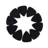 Maxbell Black Guitar Pick Holder Case with 10 Pieces Wool Felt Picks Set