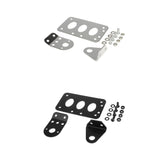 Maxbell 2 Sets Motorcycle Side License Plate with Bracket for Harley Tail Light Kits