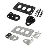 Maxbell 2 Sets Motorcycle Side License Plate with Bracket for Harley Tail Light Kits