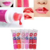 Maxbell 6pcs Red Wine Bottle Shaped Lip Gloss + 6pcs PEEL OFF Mask Tattoo Liquid Lipsticks Set LONG LASTING / WATERPROOF / MOISTURIZING / 12 COLORS