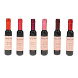 Maxbell 6pcs Red Wine Bottle Shaped Lip Gloss + 6pcs PEEL OFF Mask Tattoo Liquid Lipsticks Set LONG LASTING / WATERPROOF / MOISTURIZING / 12 COLORS