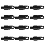 Maxbell 12 Pieces/ Set Nylon Shock Cord End Stop for 1/4'' Kayak Canoe Bungee Rope Rigging/ DIY Kayak Paddle Clips