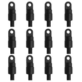 Maxbell 12 Pieces/ Set Nylon Shock Cord End Stop for 1/4'' Kayak Canoe Bungee Rope Rigging/ DIY Kayak Paddle Clips