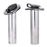 Maxbell 2Pcs Stainless Steel Fishing Rod Holder Flush Mount Pole Rack 30 / 90 Degree