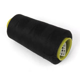 Maxbell 2 Spools Polyester Sewing Thread for Sewing Machine Black with Seam Ripper